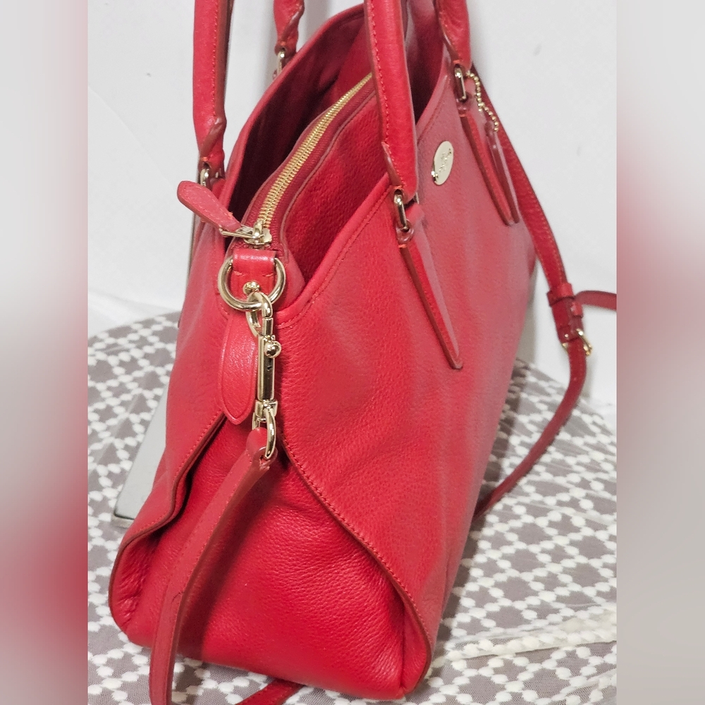 EUC Coach Morgan Satchel Pebble leather Shoulder/Crossbody bag) - Picture 11 of 14